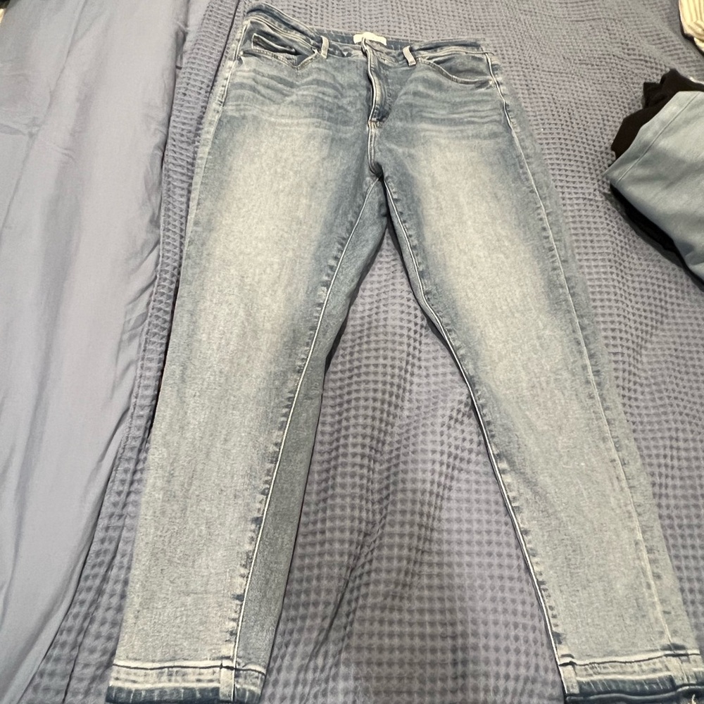 Loft Women's Light Blue curvy skinny Jeans